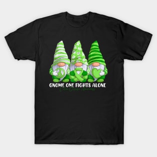 Celiac Disease Awareness Month Light Green Ribbon Gnomies T-Shirt